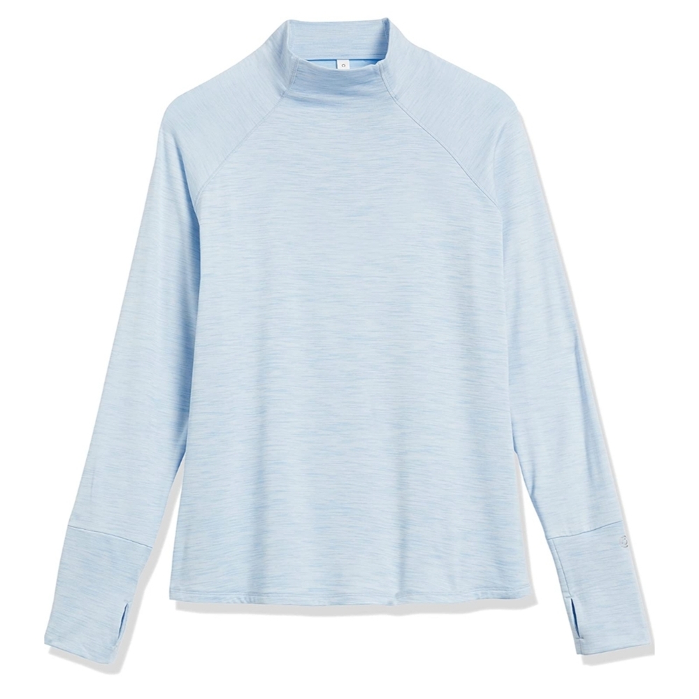 Core 10 Women's Cozy Fitted Mock Neck Athletic Long Sleeve